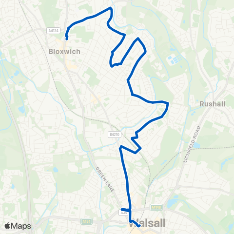 Carolean Coaches  map