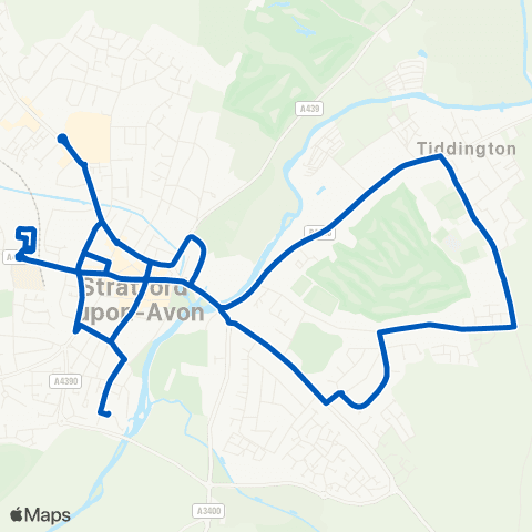 Flexibus New Street - Morrisons map