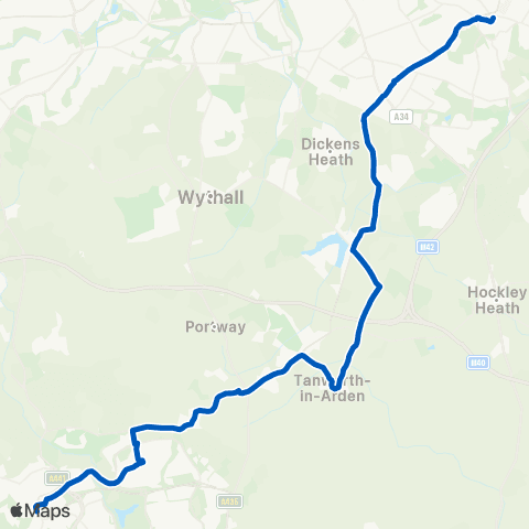 Coventry Minibuses Station Rd - Reservoir Hotel map