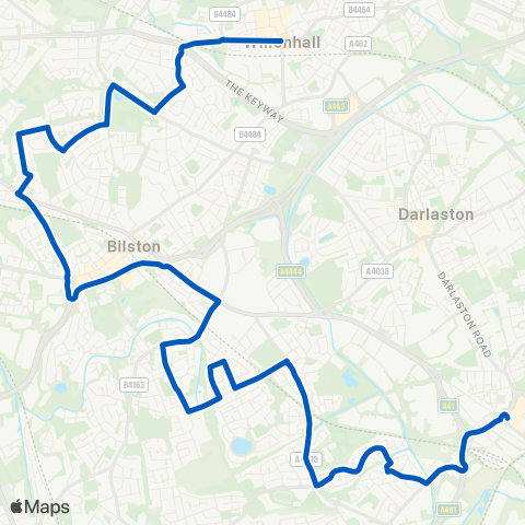 Carolean Coaches  map