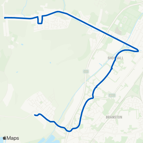 Bus Link John Taylor Free School - Acorn Inn map