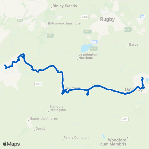 Flexibus Crown - Upper Parade map