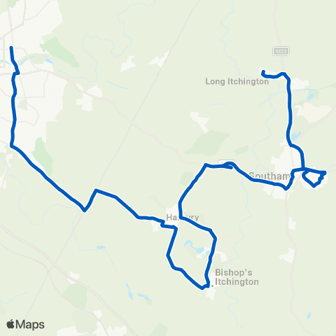 Flexibus Tiger Moth Drive - Upper Parade map