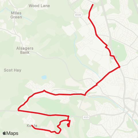 D & G Bus Caudwell Children - Whitethorn Way map