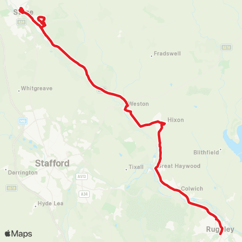 Chaserider Morrisons - Bus Station map