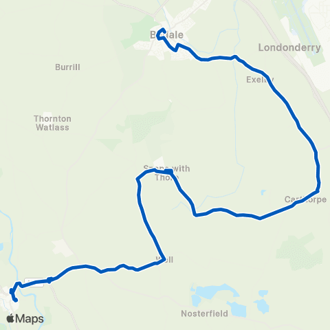Dales and District Market Place - Market Place map