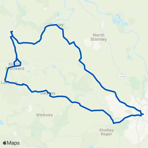 Dales and District Village Hall - Bus Station Stand 4 map