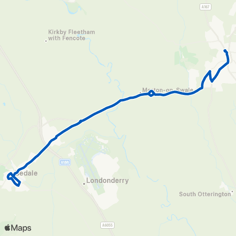 Dales and District Fitzalan Road - The Buck Inn map