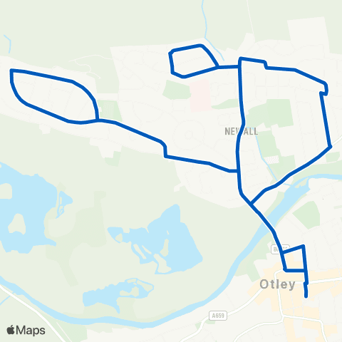 Connexions Buses Otley Bus Station - Otley Bus Station map