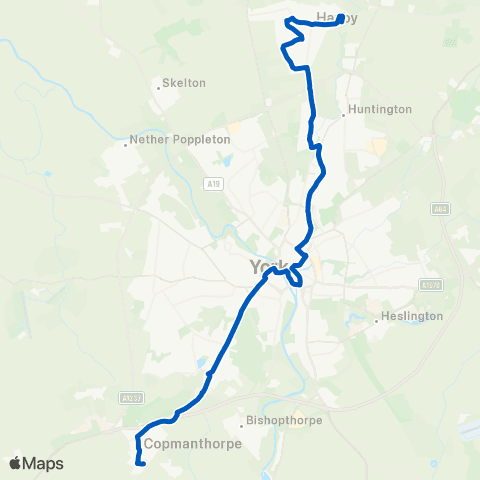 Connexions Buses West Nooks - Station Cottages map