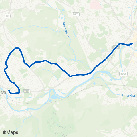 A Lyles and Son Dewsbury Bus Station - Ings Grove Park map
