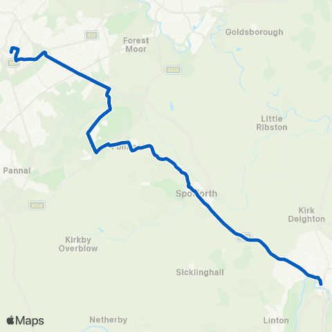 Connexions Buses Wetherby Bus Station - Bus Station map