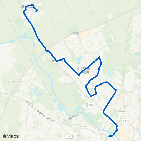 Coastliner The Mitre - Station Avenue map