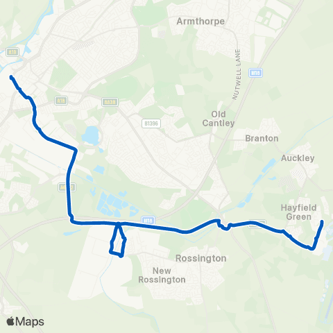 David Goodfellow Travel Doncaster Frenchgate Interchange / A3 - First Av / Hayfield Ln map