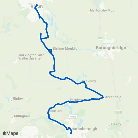 Dales and District Bus Sta Stand 2 - Bus Sta Stand C map