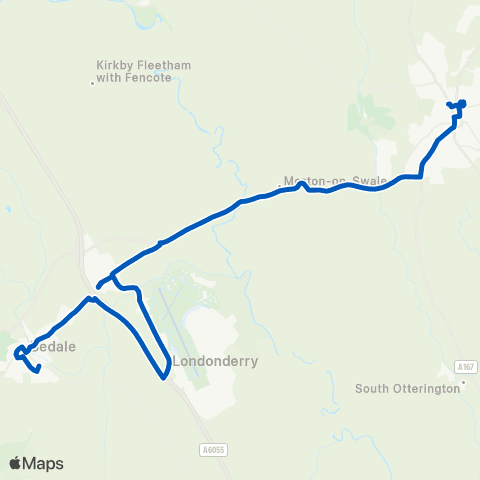 Dales and District Fitzalan Road - The Buck Inn map