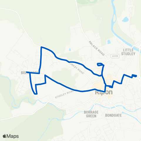 Dales and District Bus Sta Stand 1 - Bus Sta Stand 1 map