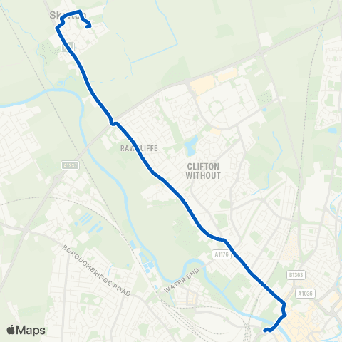 Coastliner Brecksfield - Station Road map