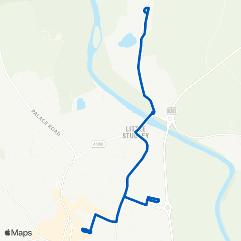 Dales and District Bus Sta Stand 1 - Bus Sta Stand 1 map