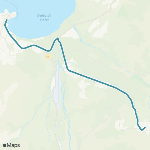 Autocars de Haute-Corse Calvi - Calenzana map
