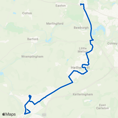 Our Bus Cross - Link Road map