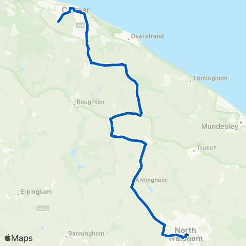 Our Bus Waitrose - Waitrose map