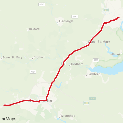 National Express  map