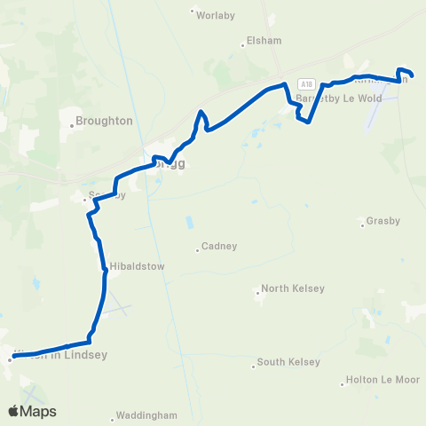 Hornsbys Bus & Coach  map