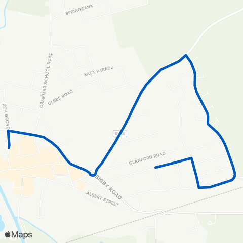 Hornsbys Bus & Coach  map