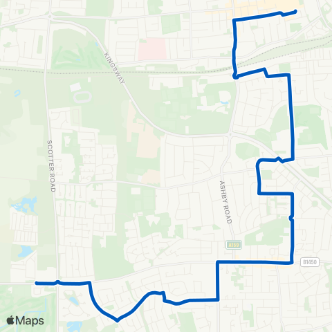 Hornsbys Bus & Coach  map