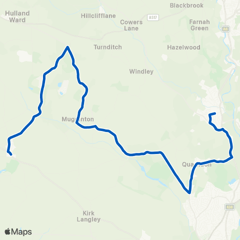 Harpurs Coaches School - Ecclesbourne School map