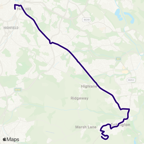 First South Yorkshire  map