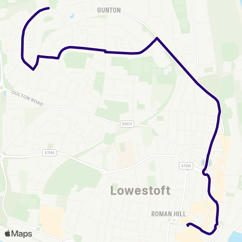 First Norfolk & Suffolk  map