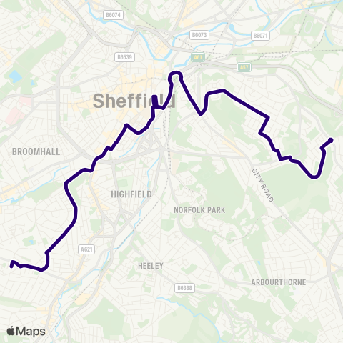 First South Yorkshire  map