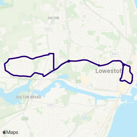 First Norfolk & Suffolk  map