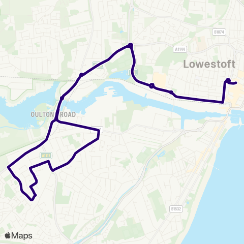 First Norfolk & Suffolk  map