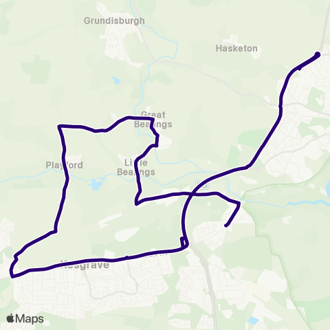 First Norfolk & Suffolk  map