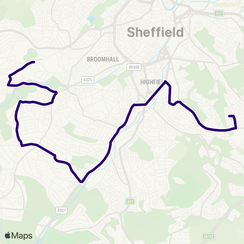 First South Yorkshire  map