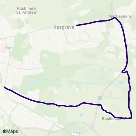 First Norfolk & Suffolk  map