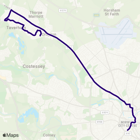 First Norfolk & Suffolk  map