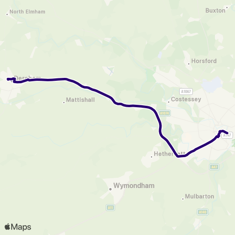 First Norfolk & Suffolk  map