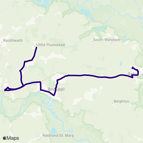 First Norfolk & Suffolk  map