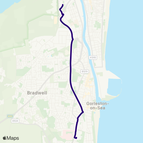 First Norfolk & Suffolk  map