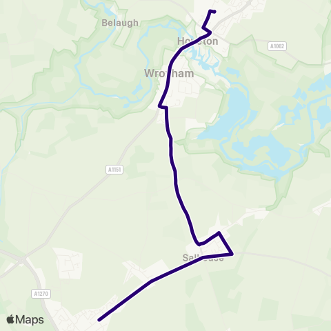 First Norfolk & Suffolk  map