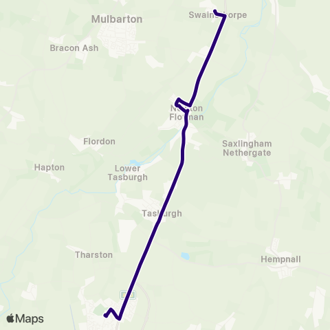 First Norfolk & Suffolk  map