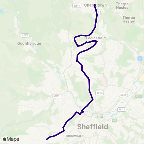 First South Yorkshire  map