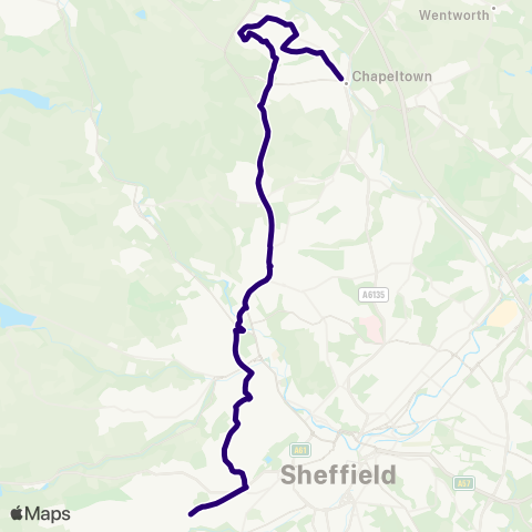 First South Yorkshire  map