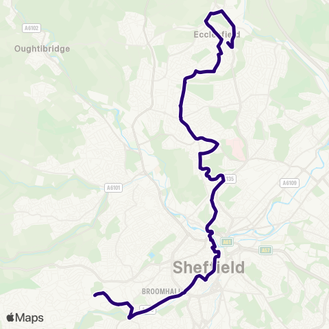 First South Yorkshire  map