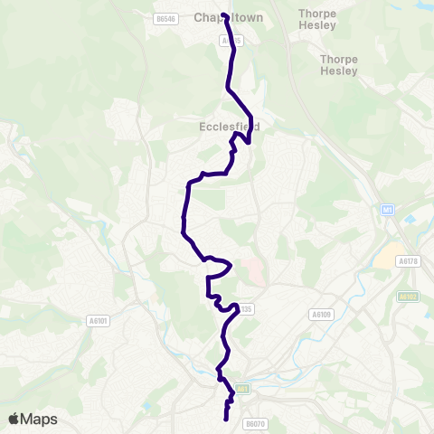 First South Yorkshire  map