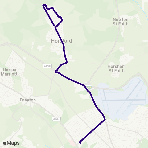 First Norfolk & Suffolk  map